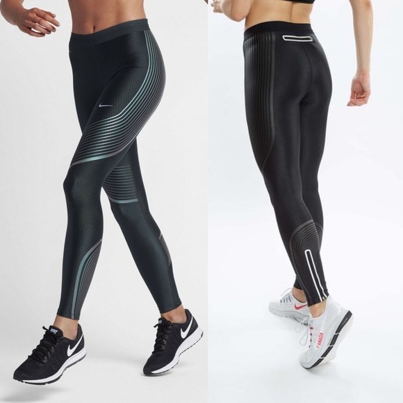 NWOT Nike Power Running Compression Leggings - Picture 1 of 7